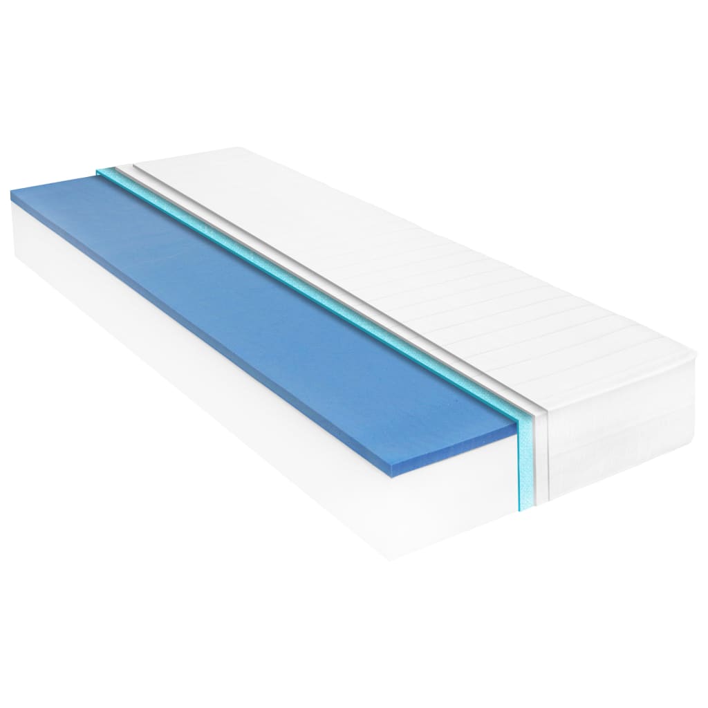Madrass 100x200 cm viskoelastiskt minnesskum 18 cm H2