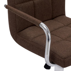 Barstolar 2 st brun tyg