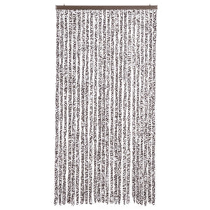 Insektsdraperi brun och beige 100x220 cm chenille