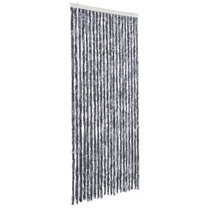 Insektsdraperi silver 90x220 cm chenille