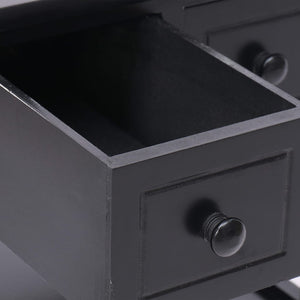 Sidobord svart 40x40x40 cm paulownia