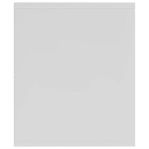 Bokhylla/tv-bänk vit 36x30x114 cm konstruerat trä