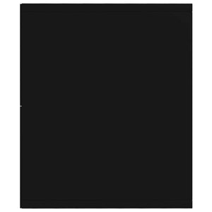 Bokhylla/tv-bänk svart 36x30x114 cm konstruerat trä