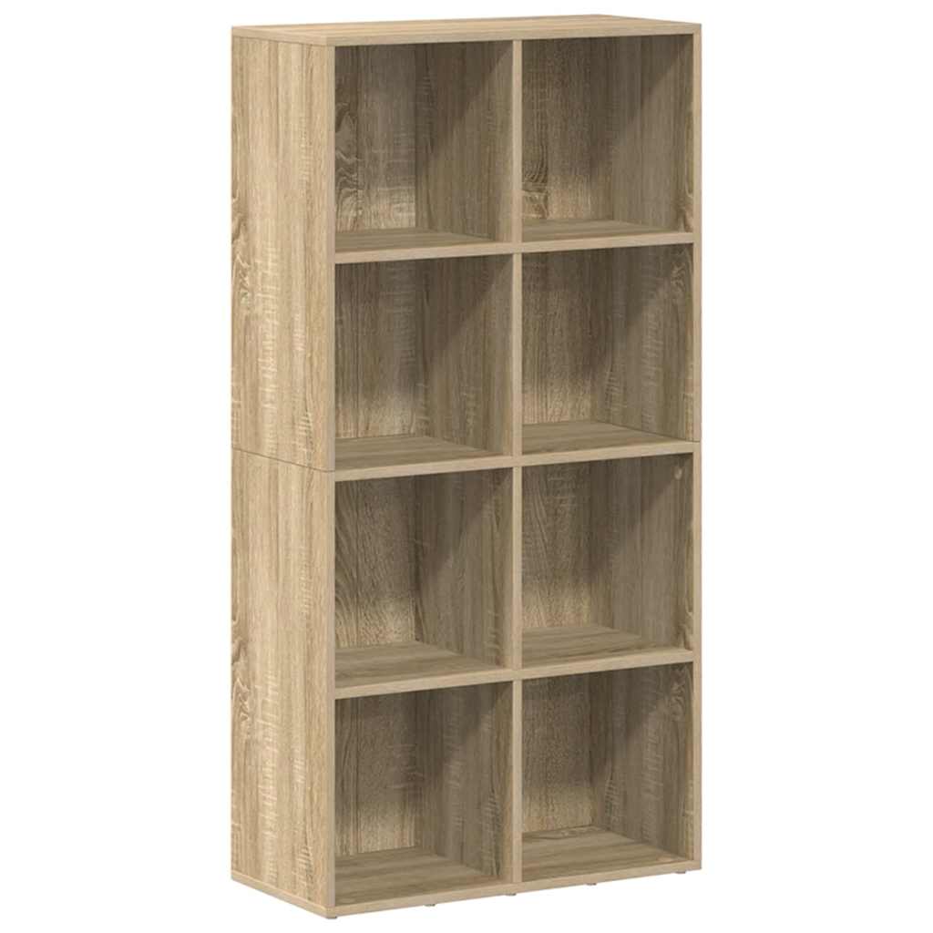 Bokhylla/skänk sonoma-ek 66x30x130 cm konstruerat trä