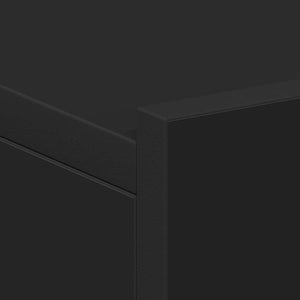 Svävande sängbord 2 st svart 40x30x15 cm konstruerat trä