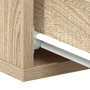 Svävande sängbord 2 st sonoma-ek 40x30x15 cm konstruerat trä