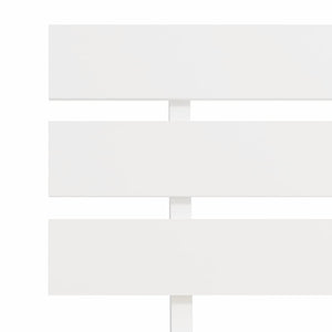 Sängram utan madrass vit 140x200 cm massiv furu