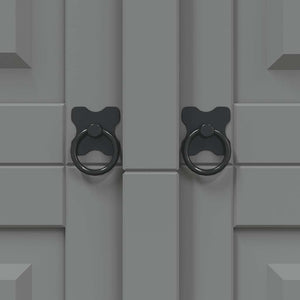 Garderob i mexikansk coronastil furu 2 dörrar grå