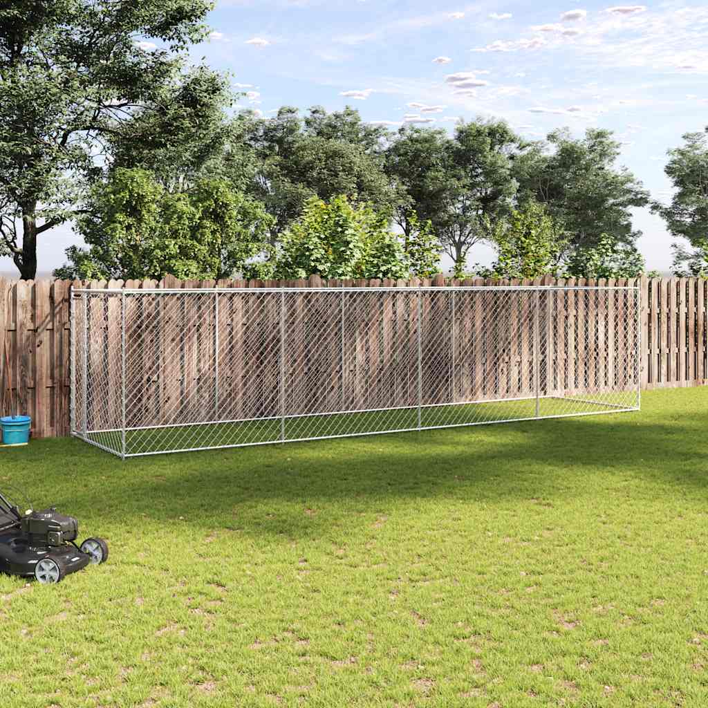 Hundkennel för utomhusbruk 760x192x185 cm