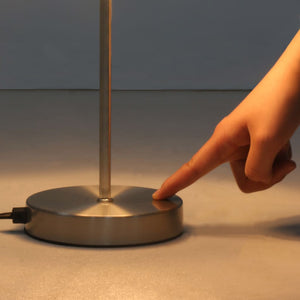 Bordslampor 2 st touch-knapp vit E14