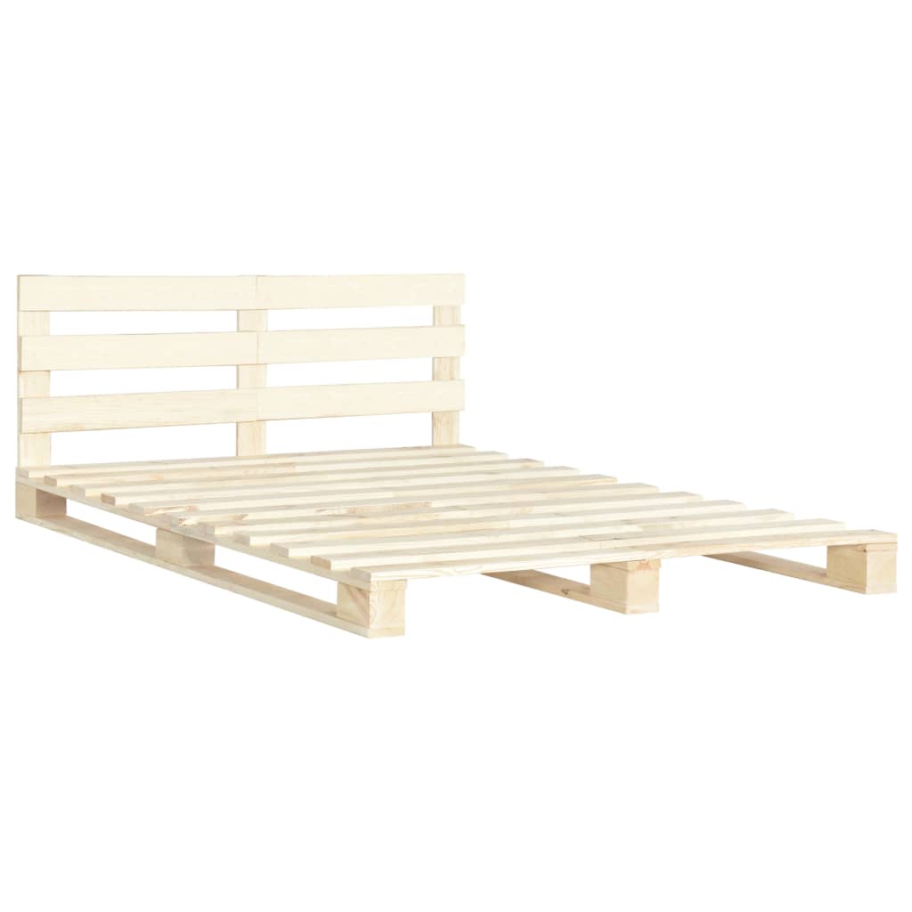 Pallsäng utan madrass 140x200 cm massiv furu
