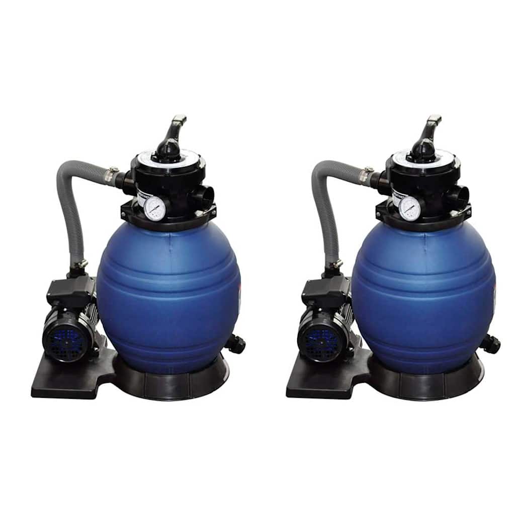 Sandfilterpumpar 2 st 400 W 11000 L/tim