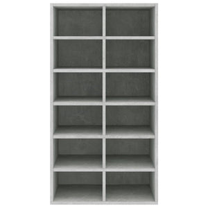 Skohylla betonggrå 54x34x100,5 cm konstruerat trä