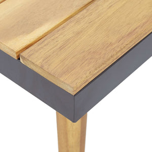 Loungegrupp för trädgården med dynor 7-sits delar massivt akaciaträ