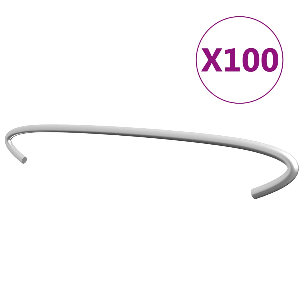 Krokar till gabion 100 st galvaniserat stål 40 cm