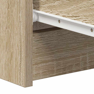 Byrå sonoma-ek 60x35x98,5 cm konstruerat trä