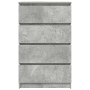 Byrå betonggrå 60x35x98,5 cm konstruerat trä