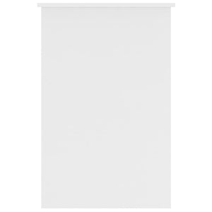Skrivbord vit 100x50x76 cm konstruerat trä
