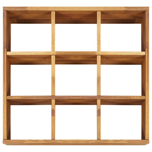 Odlingslåda för örter upphöjd massivt akaciaträ 60x60x15 cm