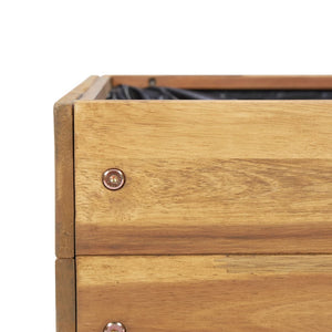 Förhöjd odlingslåda 50x40x45 cm massivt akaciaträ