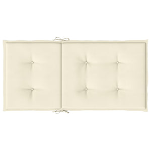 Stolsdynor 2 st gräddvit 100x50x3 cm oxfordtyg