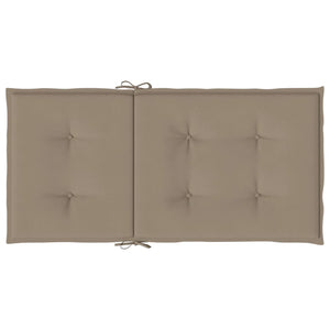Stolsdynor 4 st taupe 100x50x3 cm oxfordtyg