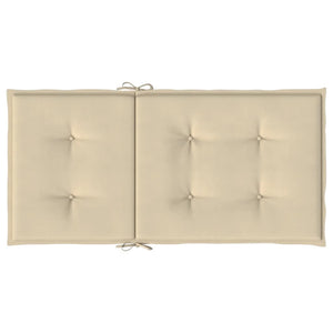 Stolsdynor 4 st beige 100x50x3 cm oxfordtyg