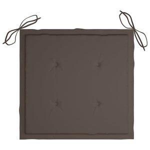 Stolsdynor 4 st taupe 40x40x4 cm oxfordtyg