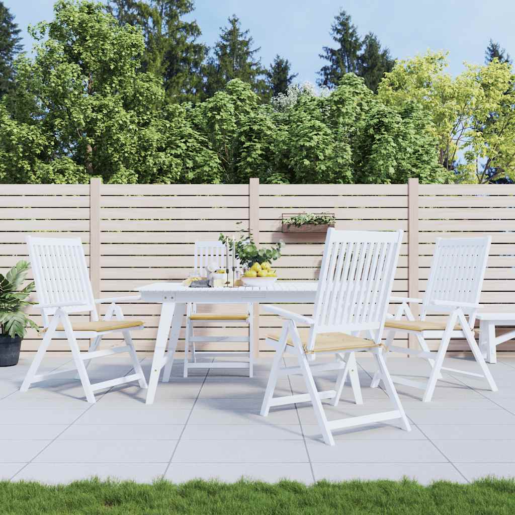 Stolsdynor 4 st beige 40x40x4 cm oxfordtyg