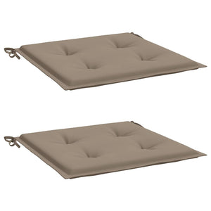 Stolsdynor 2 st taupe 50x50x4 cm oxfordtyg