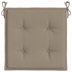 Stolsdynor 2 st taupe 50x50x4 cm oxfordtyg