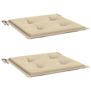 Stolsdynor 2 st beige 50x50x4 cm oxfordtyg