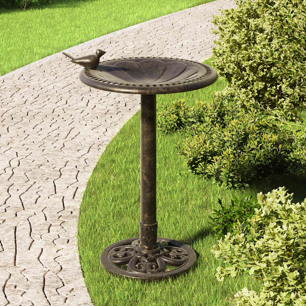 Fågelbad brons plast