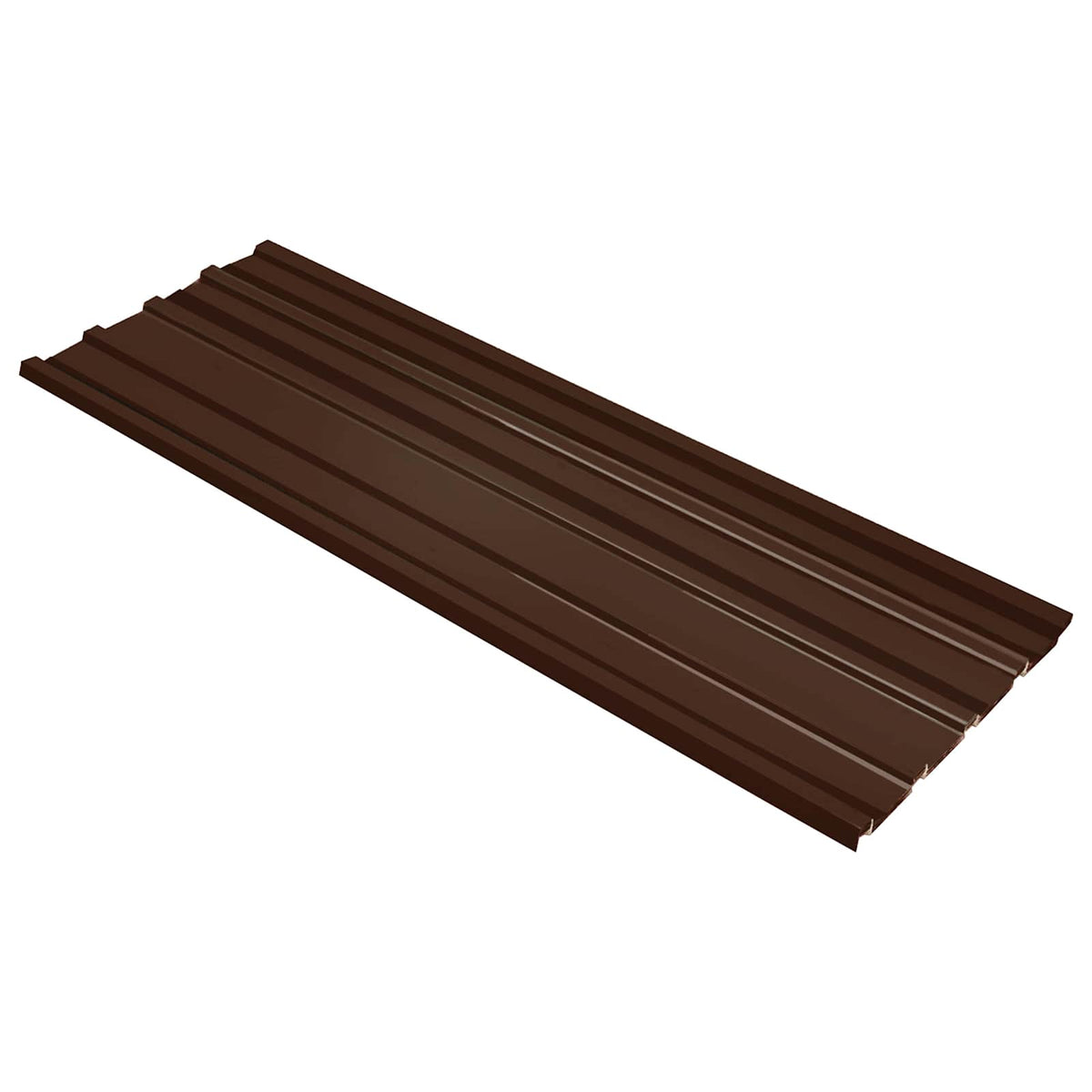 Takpanel 12 st Brun 129 x 45 cm Galvaniserat stål