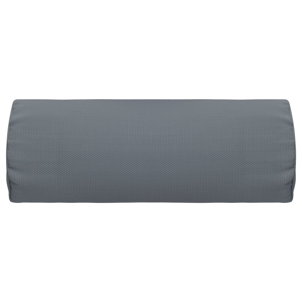 Nackstöd till solstol grå 40x7,5x15 cm textilene