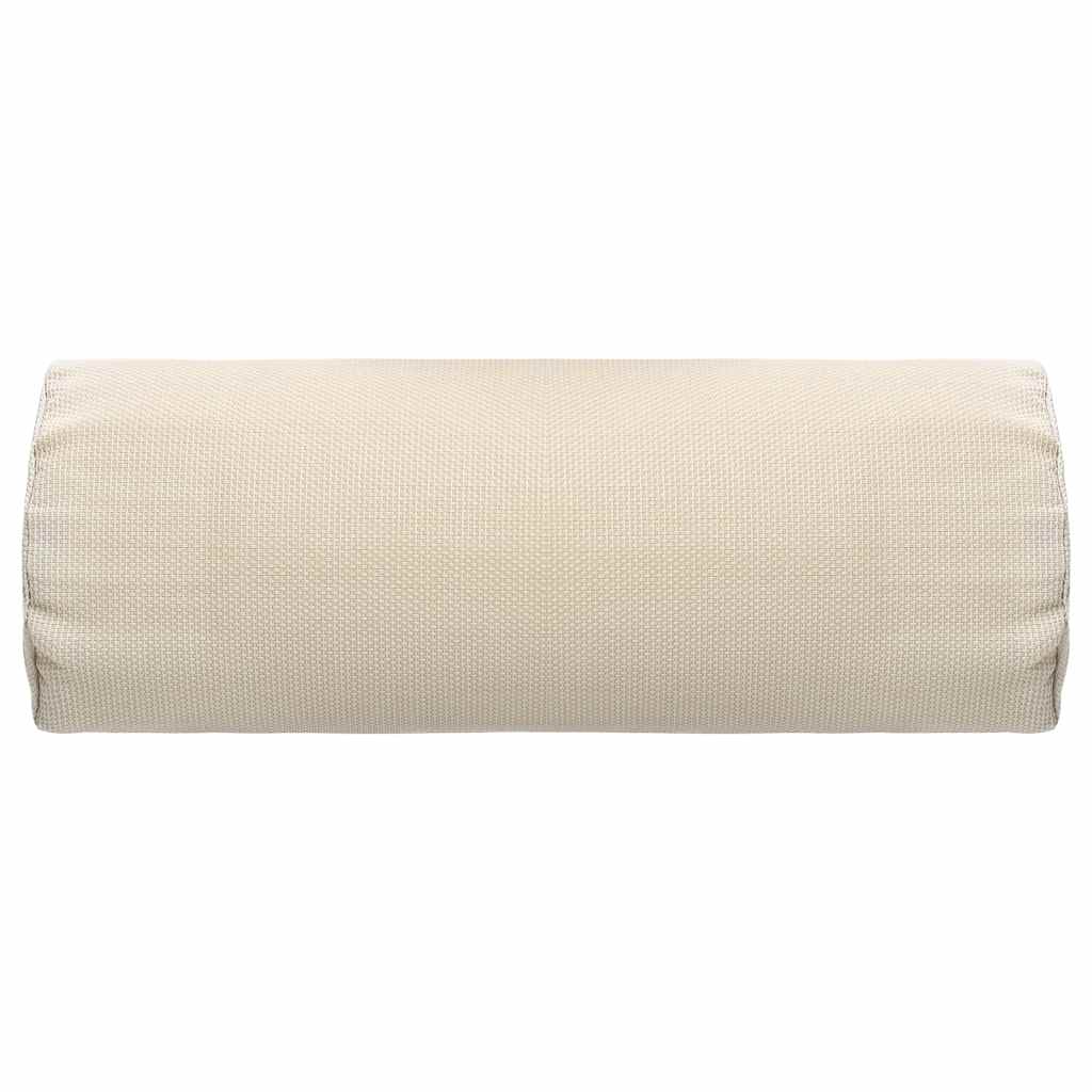 Nackstöd till solstol gräddvit 40x7,5x15 cm textilene