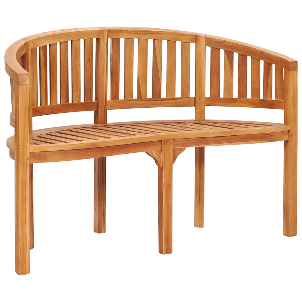 Bananbänk 120 cm massiv teak
