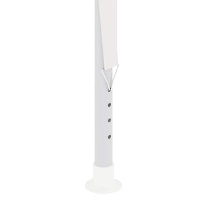 Professionellt partytält med väggar 4x9 m vit 90 g/m²