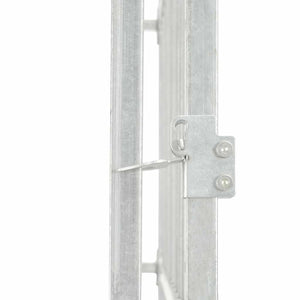 Hundgård för utomhusbruk med tak 382x192x225 cm