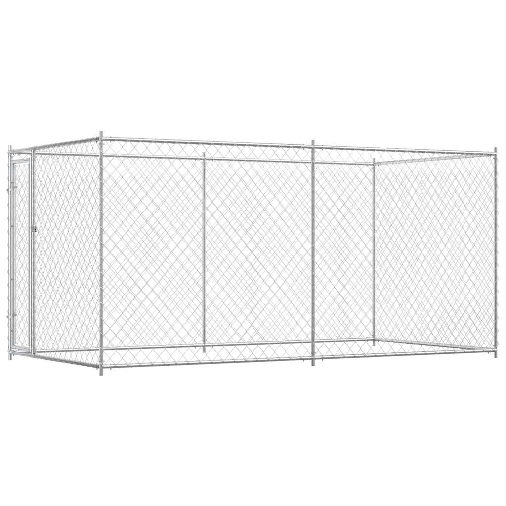 Hundgård för utomhusbruk 382x192x185 cm