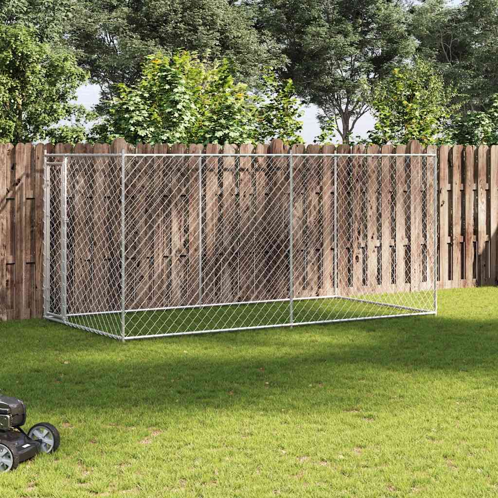 Hundgård för utomhusbruk 382x192x185 cm