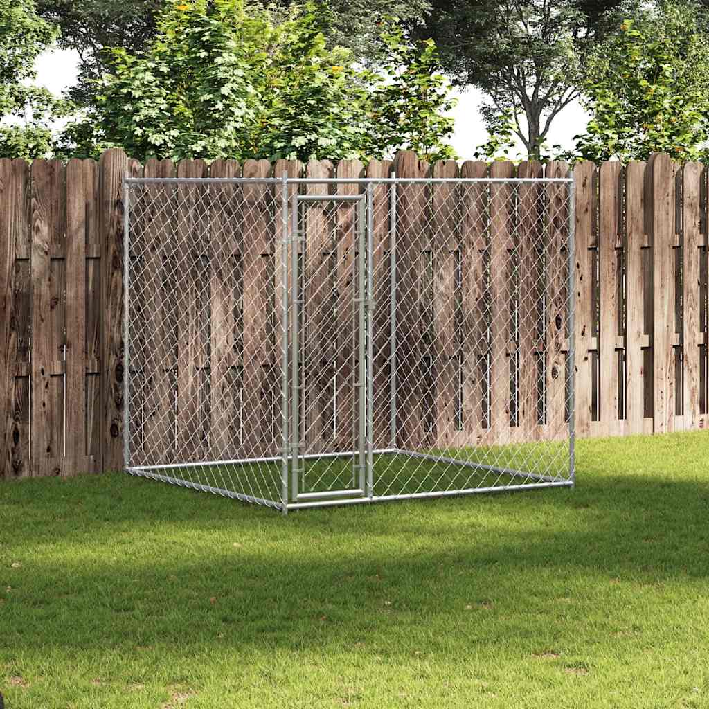 Hundgård för utomhusbruk 193x193x185 cm