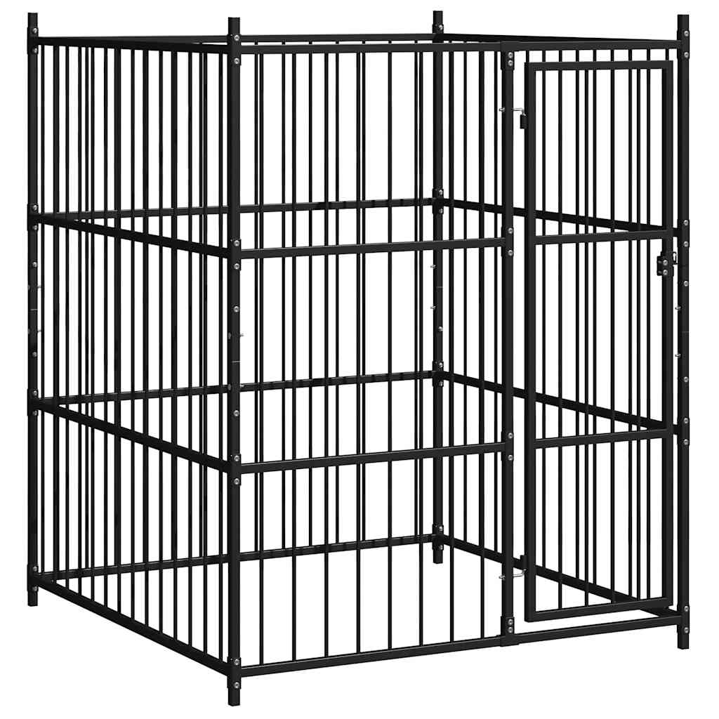 Hundgård för utomhusbruk 150x150x185 cm