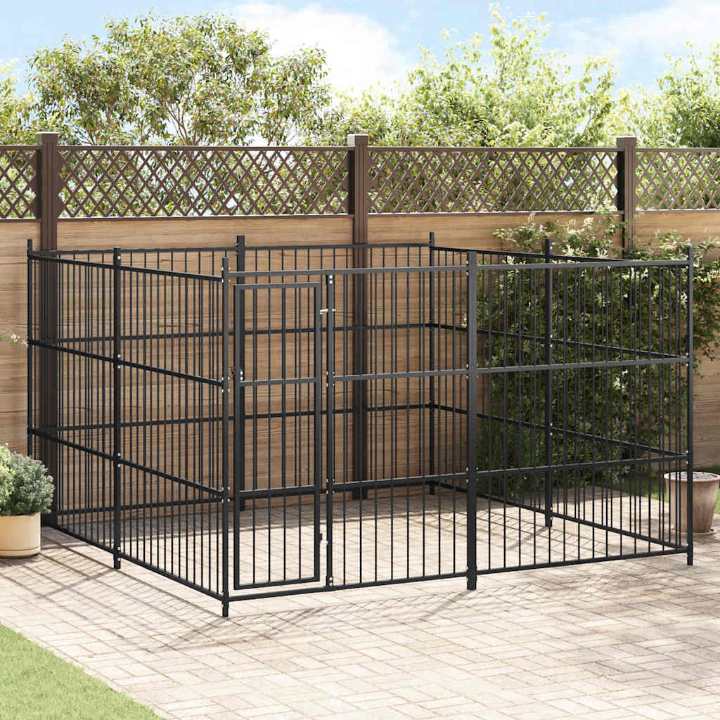 Hundgård för utomhusbruk 300x300x185 cm