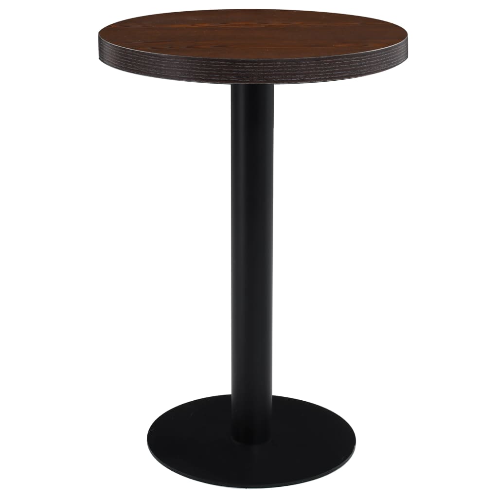 Bistrobord mörkbrun 60 cm MDF