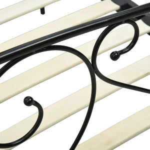 Sänghimmel utan madrass svart 140x200 cm metall