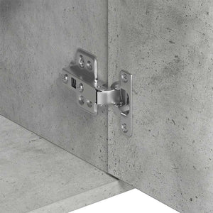 Byrå betonggrå 88x30x70 cm konstruerat trä