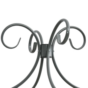 Sänghimmel utan madrass grå metall 160x200 cm