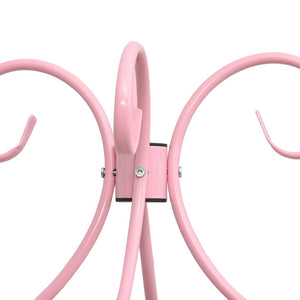 Sänghimmel utan madrass rosa metall 90x200 cm