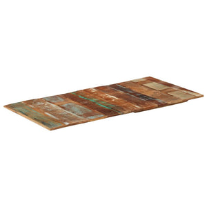 Rektangulär bordsskiva 60x120cm 15-16 mm massivt återvunnet trä